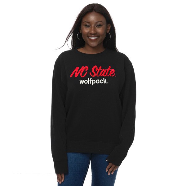 Black Ladies Crewneck - NC State Sc